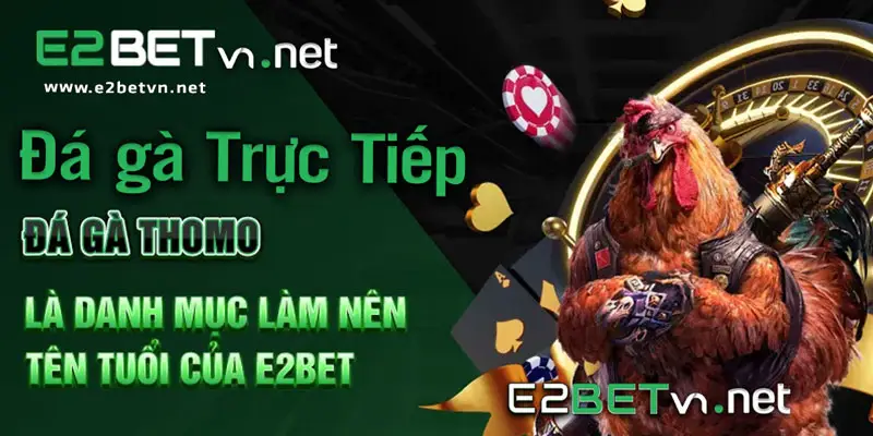 E2bet - Nhà cái Đá Gà Thomo Độc quyền